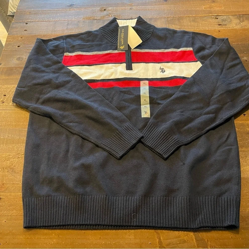 US Polo Assn Quarter Zip‎ Sweater